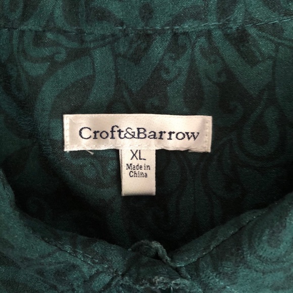 💥2/16💥Crofts&Barrow Nature Green Button Down - Picture 3 of 3